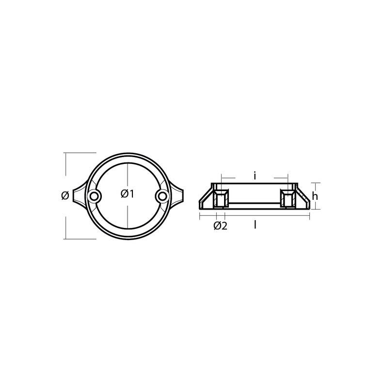 Zinkanoden Volvo Penta Typ Duo Prop 290, Motoranode, VP 875821, 0,472 kg, R800704bis